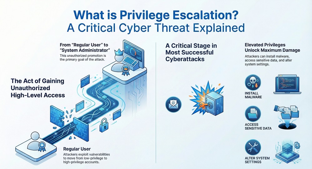 privilege escalation infographic