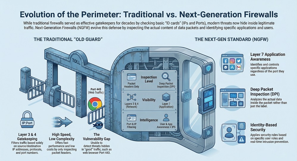 Network Firewalls vs. Next-Generation Firewalls