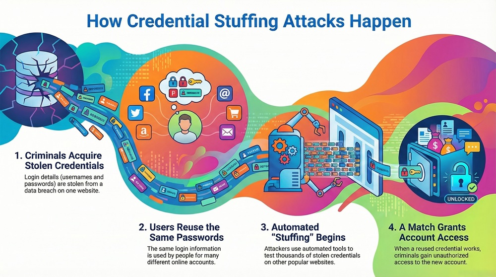 How Credential Stuffing Attacks happen