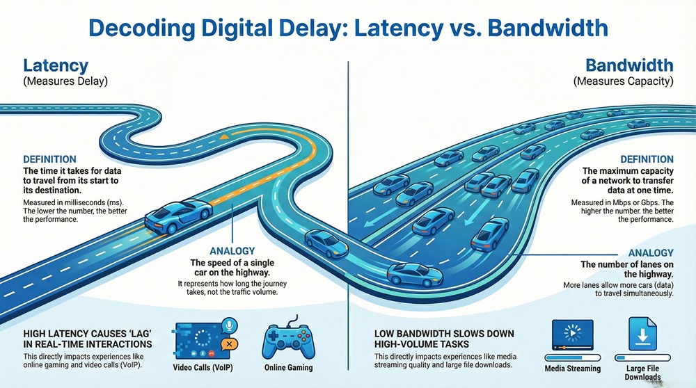 latency in networking infographic