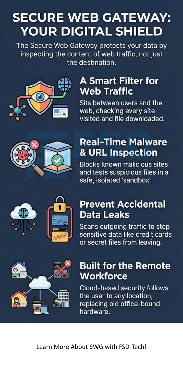 Secure Web Gateway infographic