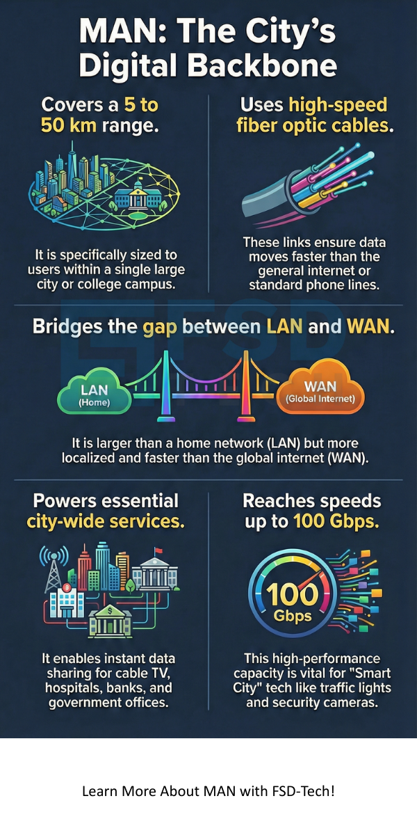 Metropolitan Area Network Infographic