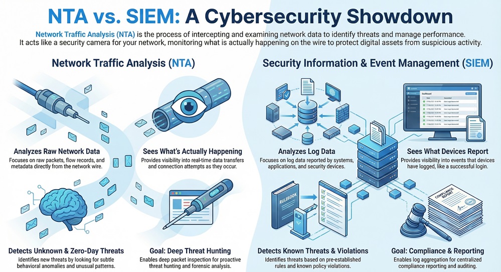 Network Traffic Analysis vs. Traditional Security Monitoring