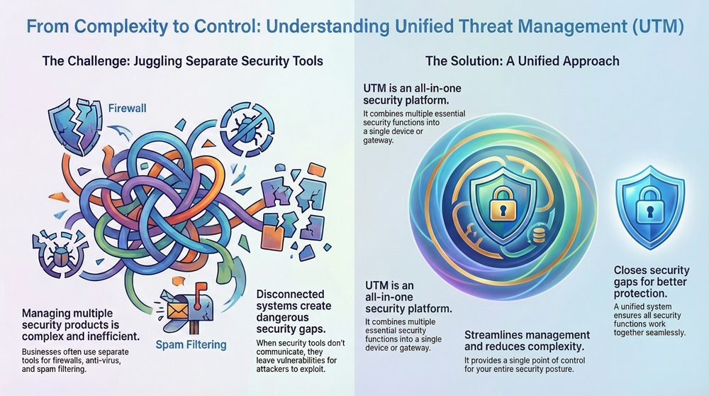 Unified Threat Management (UTM) Infographic