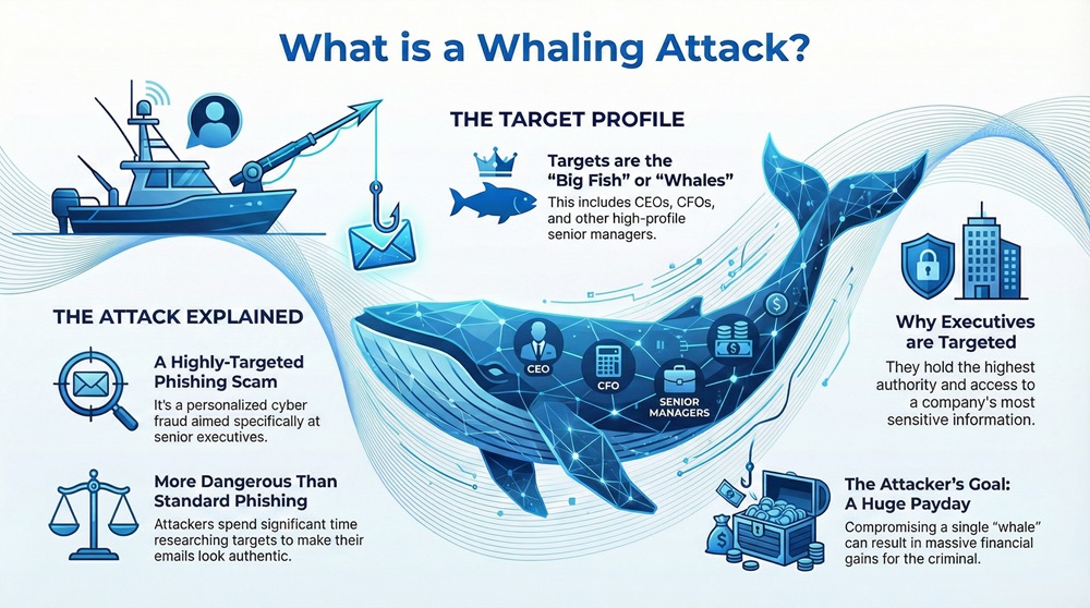 Whaling Attack Infographic