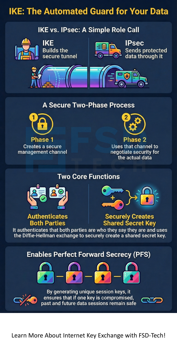 nternet Key Exchange infographic