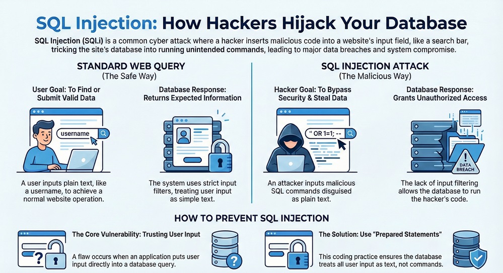 SQL injection infographic