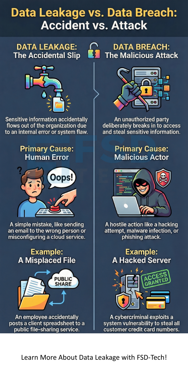 Data Leakage Vs Data Breach