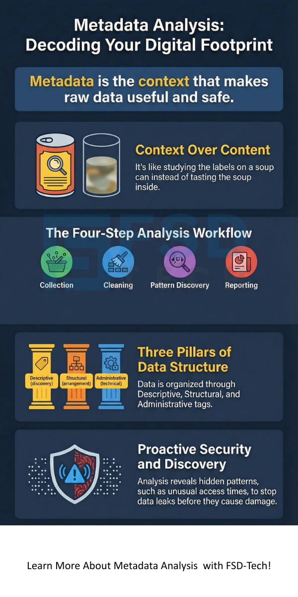 Metadata analysis infographic