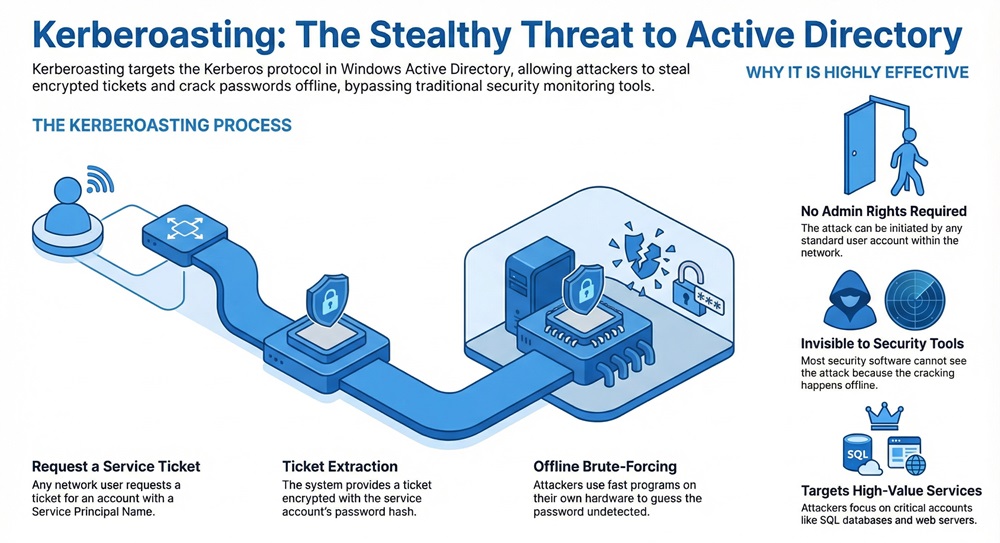 Kerberoasting infographic