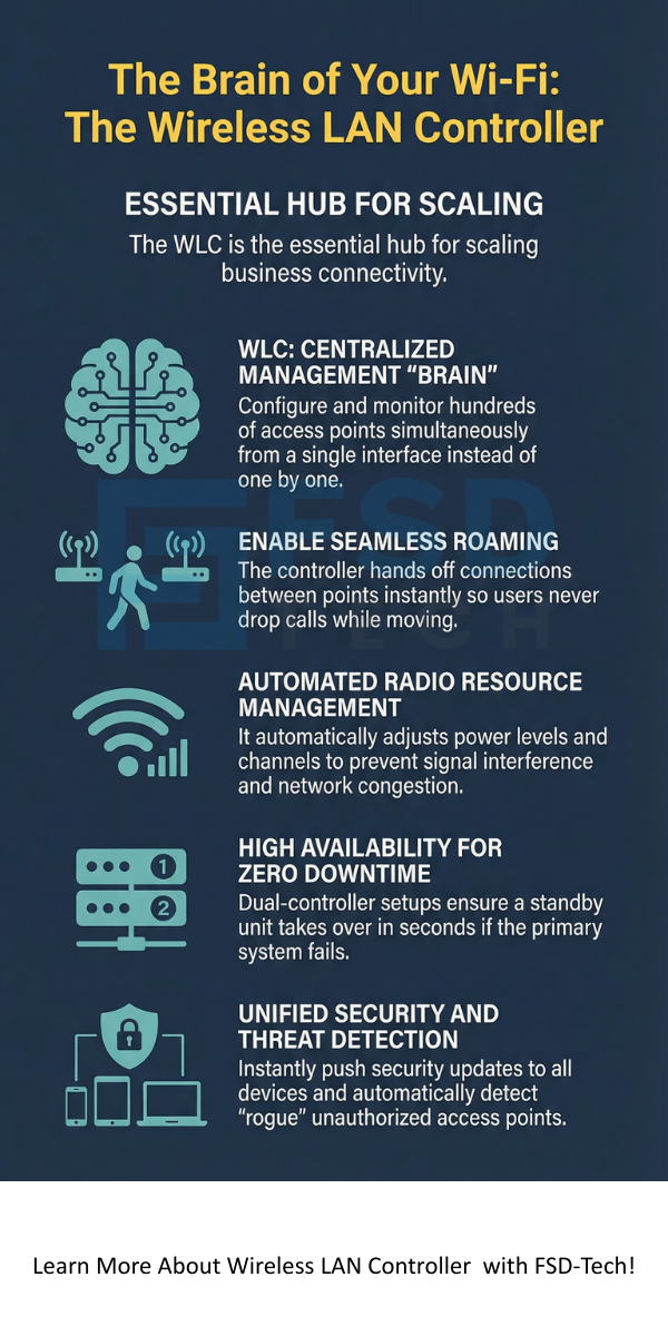 Wireless LAN Controller Infographic