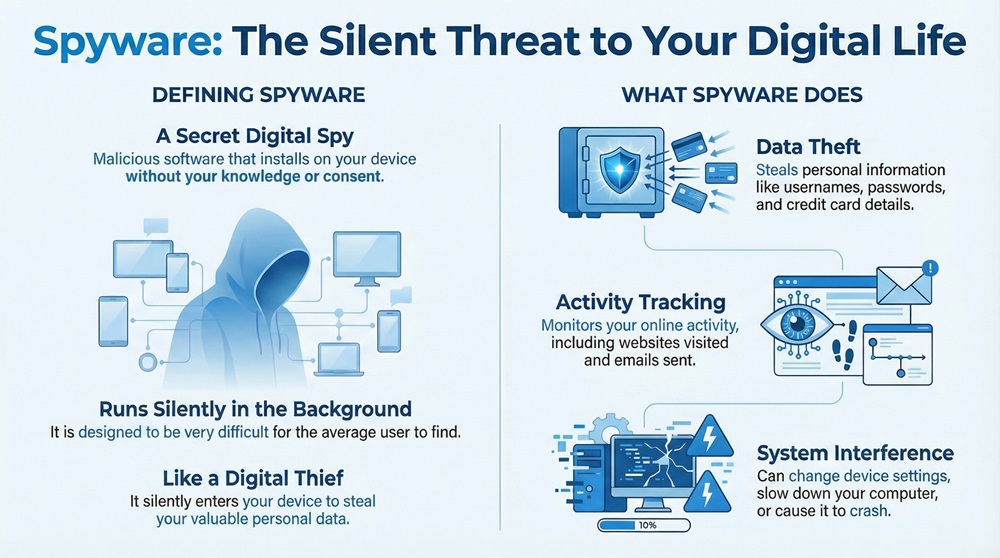 spyware software infographic